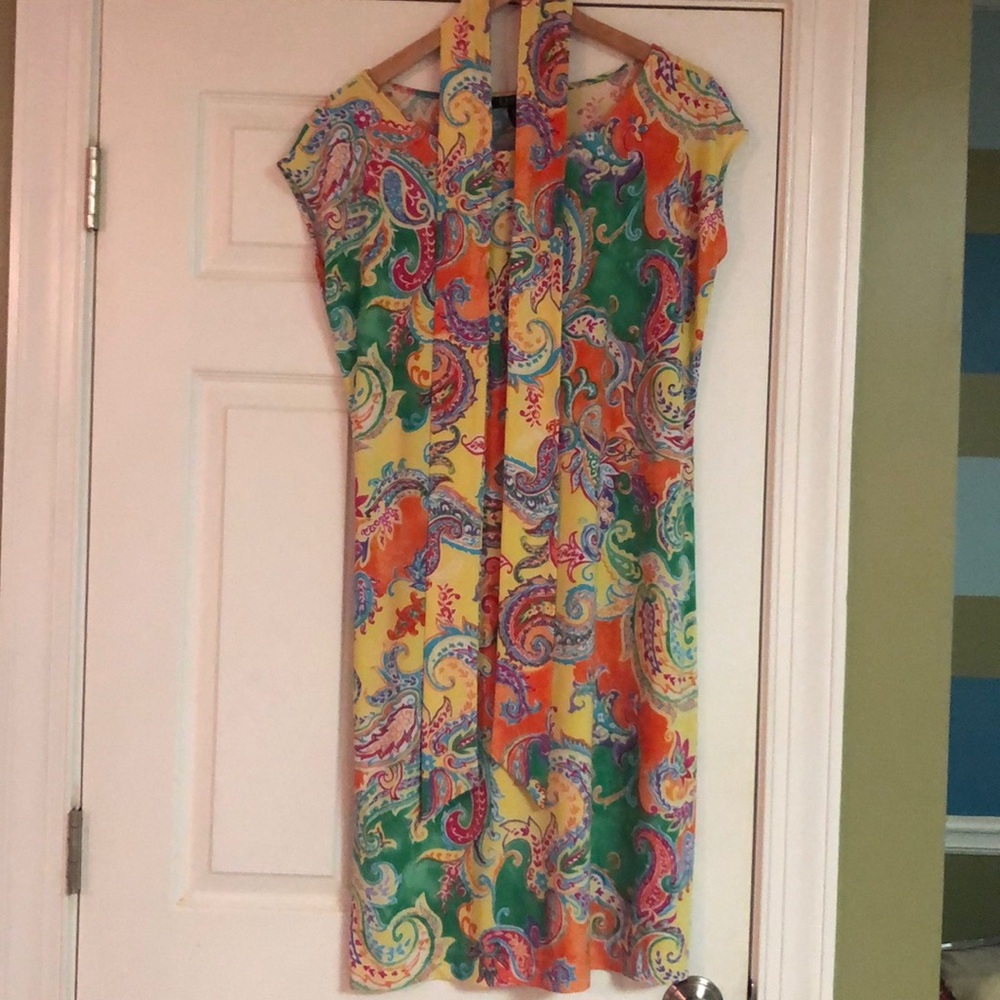 Yellow Paisley Lauren Ralph Lauren Dress